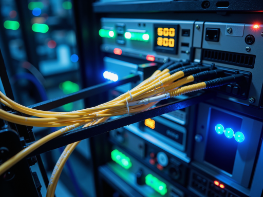 传输承载网架构图，全国骨干传输网络节点分布，现代化机房设备